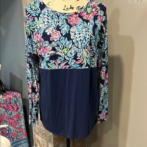 Lilly Pulitzer Finn High Tide Pineapple Paradise Top